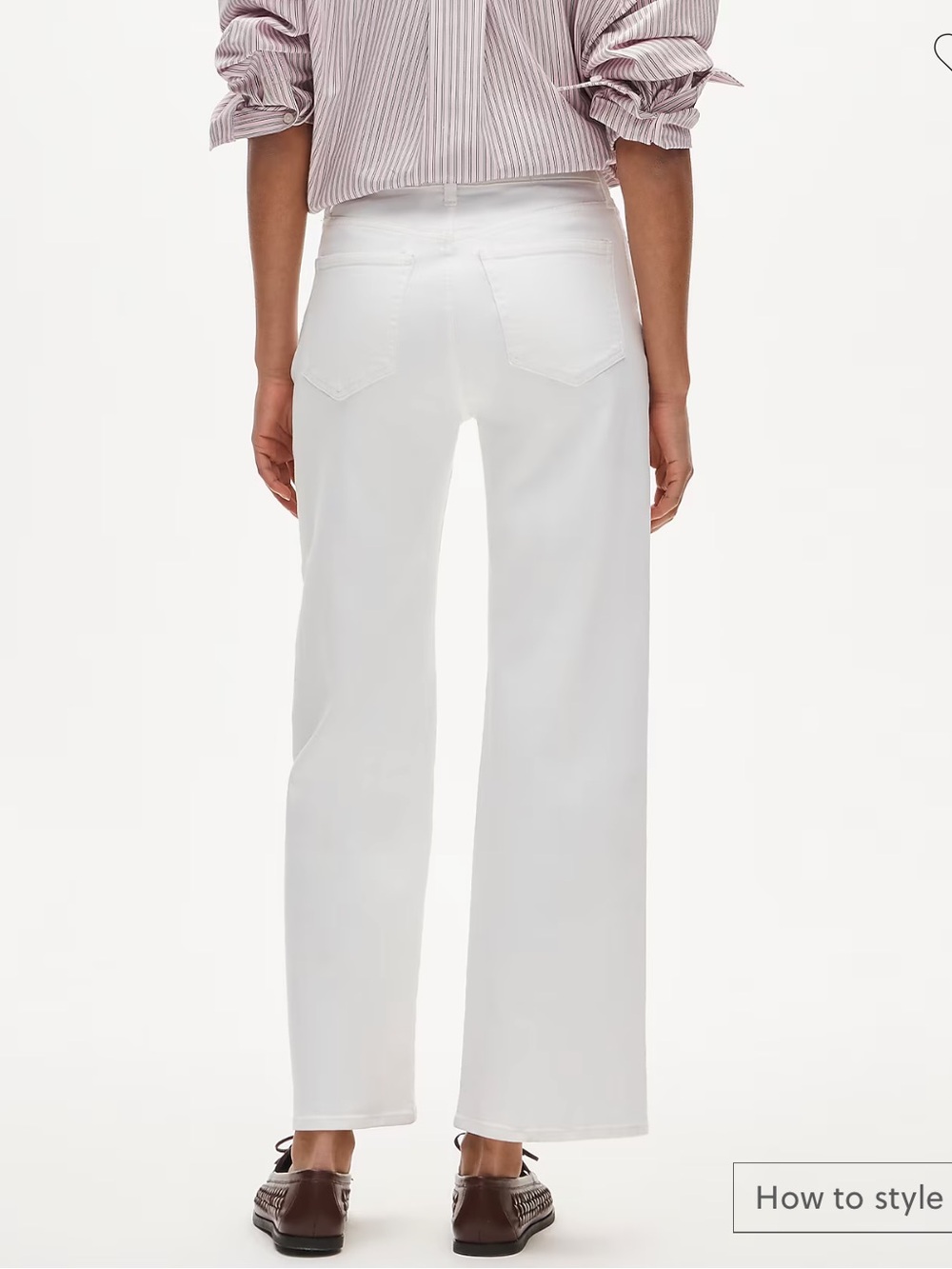 J. Crew TALL Slim Wide Leg White Jeans Size 29T High Rise Super Stretch NWT $148 - Picture 7 of 7